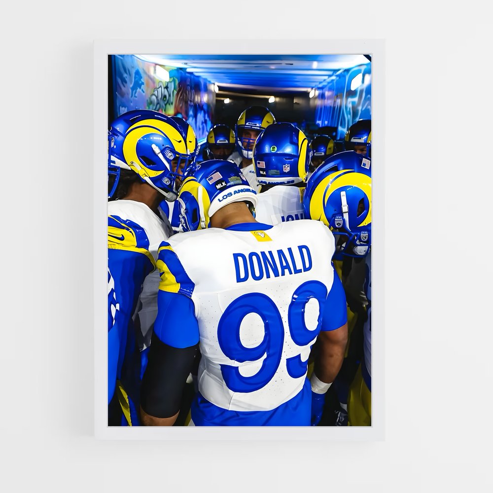 Poster Los angeles rams (vue 3)